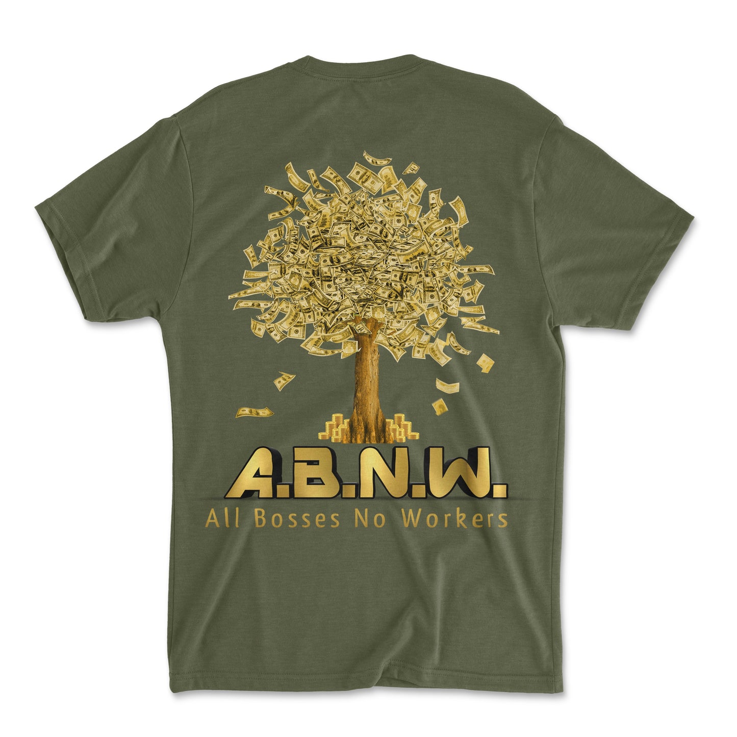 Military Green Money Tree Crew